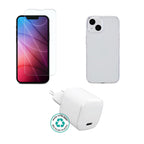 eSTUFF ES-KIT-IPH14 cargador de dispositivo móvil Teléfono móvil Transparente, Blanco Corriente alterna Interior (2)