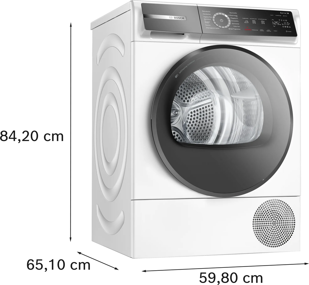 Bosch Serie 8 WQB245B40 Secadora Independiente Carga frontal 9kg Blanco (2)