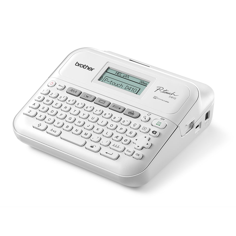 Brother PT-D410VP impresora de etiquetas ZINK (Zero-Ink) 180 x 180 DPI Alámbrico TZe QWERTY (9)