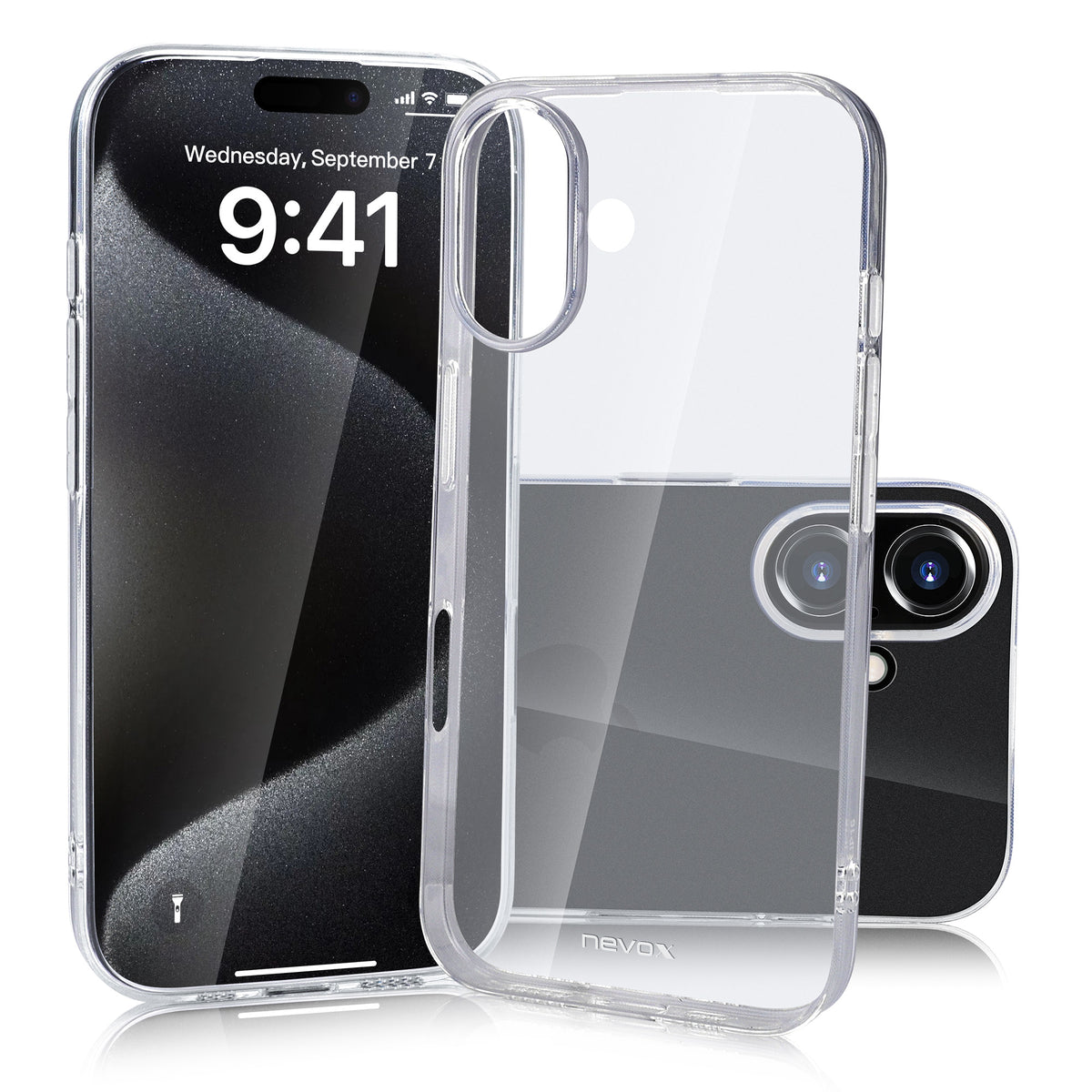 nevox 2367 funda para móvil 17 cm carcasa transparente