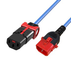 Microconnect MC-DUALC13C14S-3B cable de transmisión Azul 3 m C13 acoplador C14 acoplador (2)