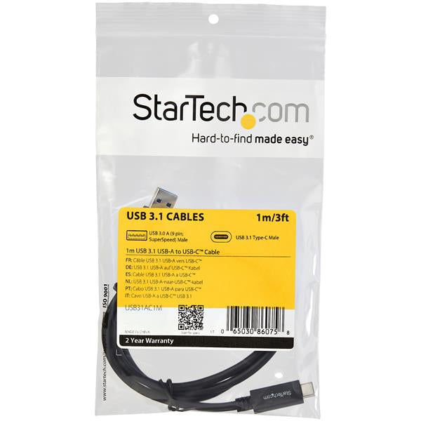 StarTech.com USB31AC1M cable USB USB 3.2 Gen 2 (3.1 Gen 2) USB A USB C 10 Gbit/s (7)