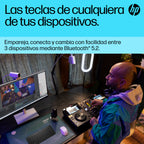HP 350 BLK Compact Multi-Device Keyboard teclado Hogar Negro (8)