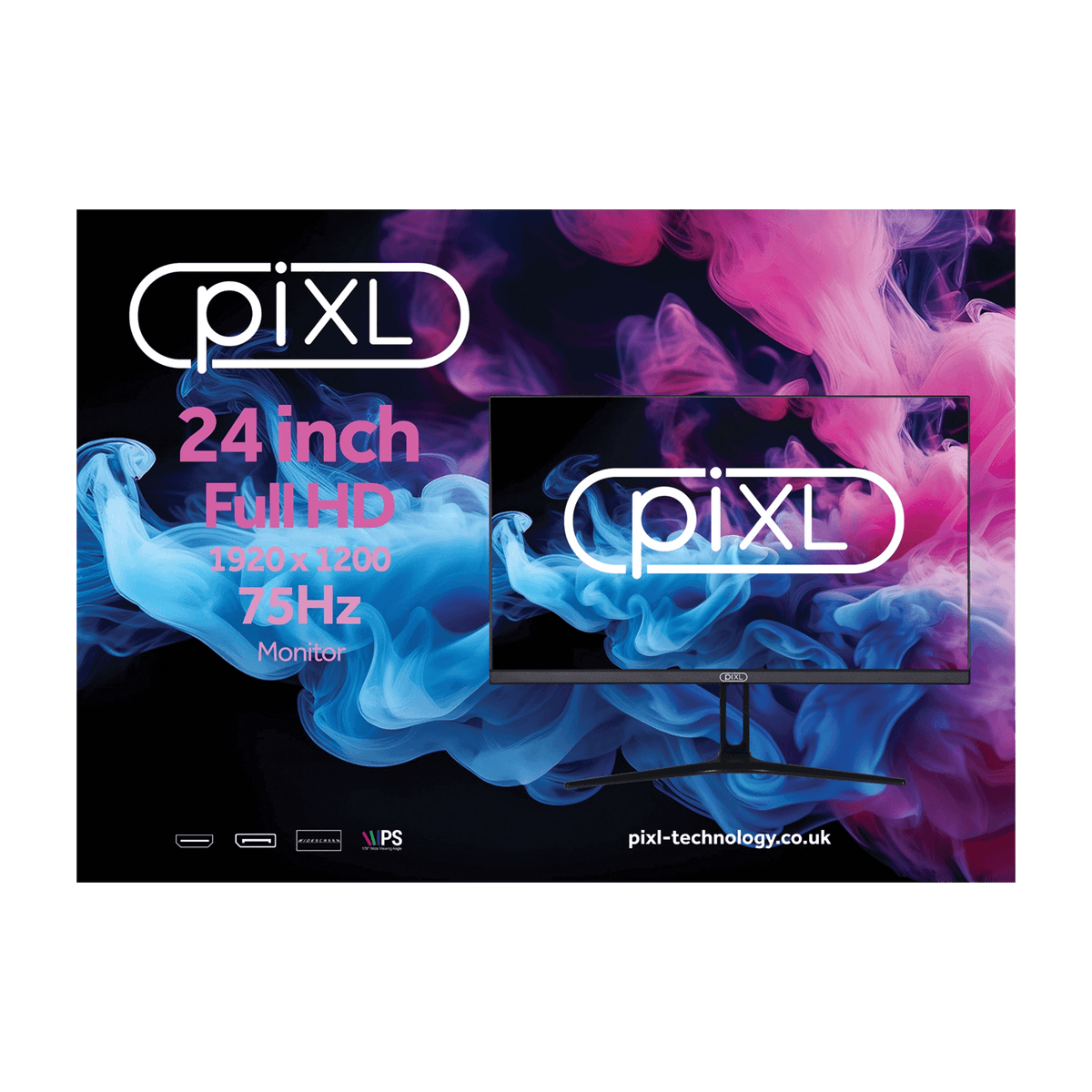 Monitor panorámico IPS piXL PX24IDHFP 24 pulgadas 75Hz Full HD