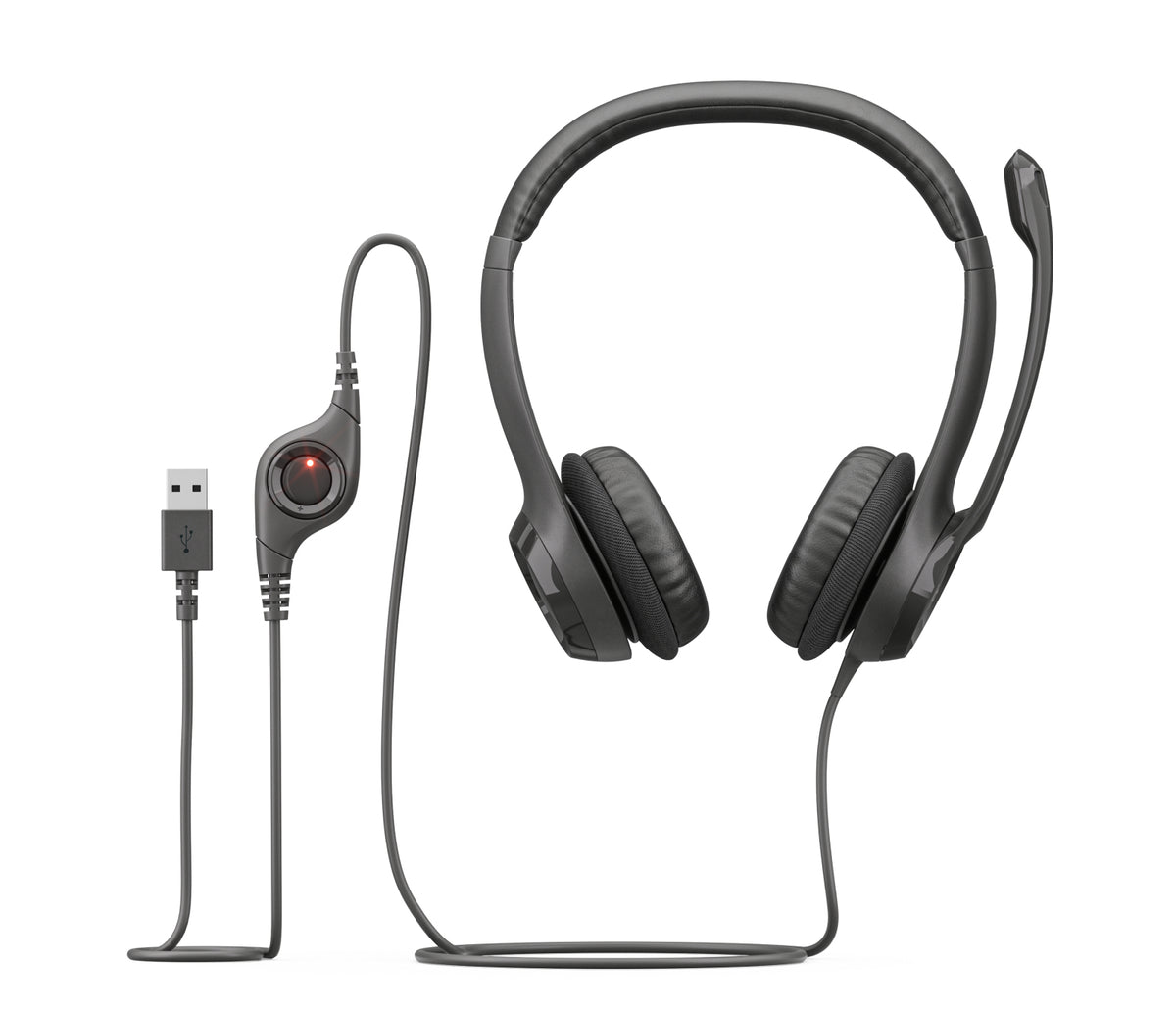 Logitech H390 USB Auriculares Alámbrico Diadema Oficina/Centro de llamadas USB tipo A Negro (3)