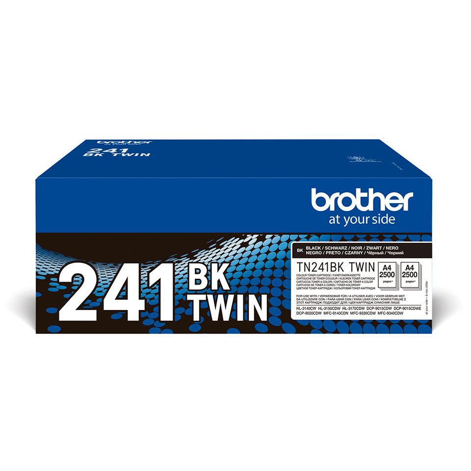 Brother TN-241BKTWIN cartucho de tóner 2 pieza(s) Original Negro (2)