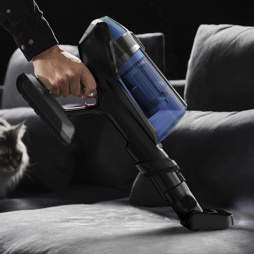 Rowenta RH98C0 Aspiradora escoba 2 en 1 Batería Seca y húmeda Sin bolsa 0,9 L 320 W Azul, Gris (6)