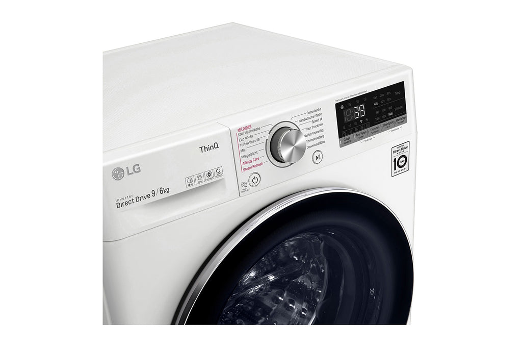 LG V7WD96H1A lavadora-secadora Independiente Carga frontal Blanco