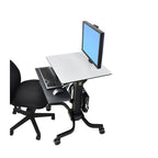 Ergotron 24-215-085 - Escritorio de pie/sentado, móvil, rectangular, gris (3)