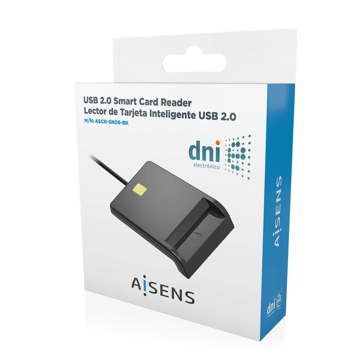 AISENS ASCR-SN06-BK lector de tarjeta inteligente Interior USB USB 2.0 (7)