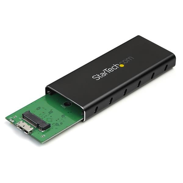 StarTech.com SM21BMU31C3 caja para disco duro externo Caja externa para unidad de estado sólido (SSD) Negro, Plata (3)