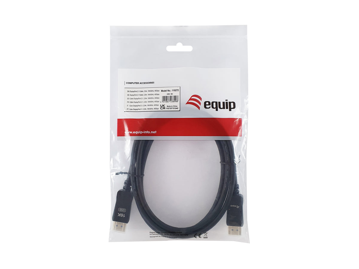 Equip 119272 cable DisplayPort 2 m Negro (6)