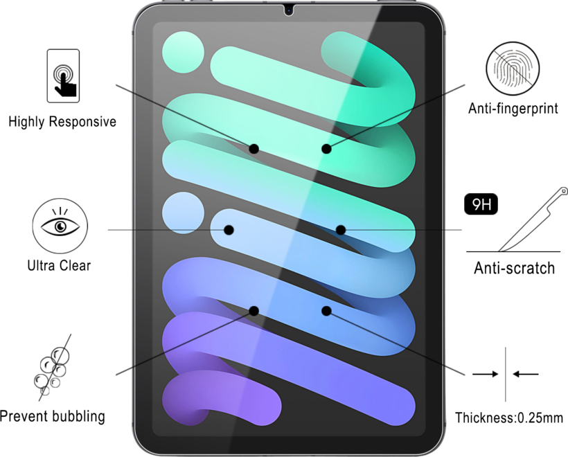 Cristal protector ARTICONA iPad mini 7/6 (2)