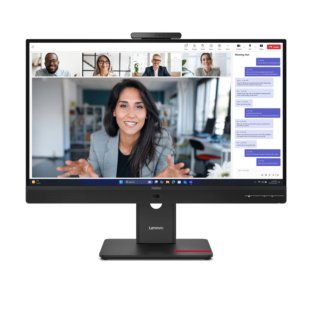 Lenovo ThinkVision T24-4v pantalla para PC 60,5 cm (23.8") 1920 x 1080 Pixeles Full HD LED Negro