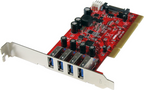 Startech PCIUSB3S4 - Hub Concentrador Interno, 2x USB A Hembra, Adaptador USB
