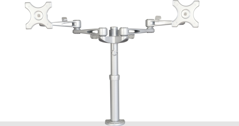 Soporte mesa ARTICONA Dual LCD plata