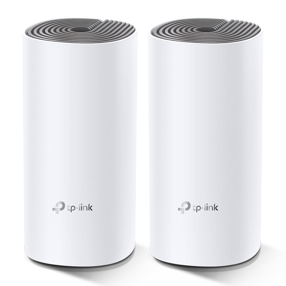 TP-Link Deco E4 (2-pack) Doble banda (2,4 GHz / 5 GHz) Wi-Fi 5 (802.11ac) Blanco, Gris Interno (2)