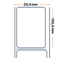 Zebra Labels, Others, Sintético, Z-Ultimate 3000T Blanco, An: 25.4 mm, Al: 152.4 mm, Diámetro: 200 mm, Diámetro del núcleo: 76 mm 880328-152