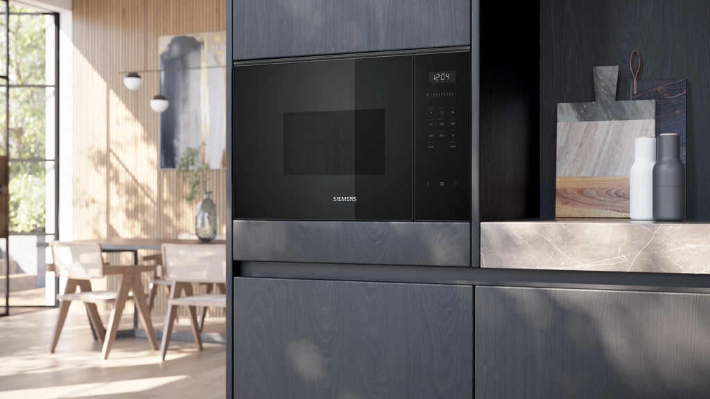 Siemens iQ500 BF525LMB1 microondas Negro solo empotrable 20L 800W
