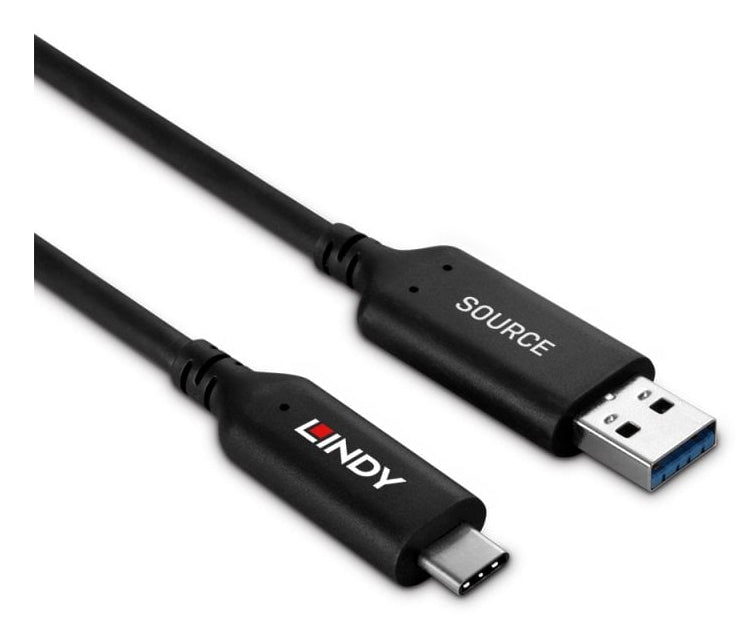 Lindy 43395 cable USB USB 3.2 Gen 1 (3.1 Gen 1) 10 m USB A USB C 5 Gbit/s Negro (5)