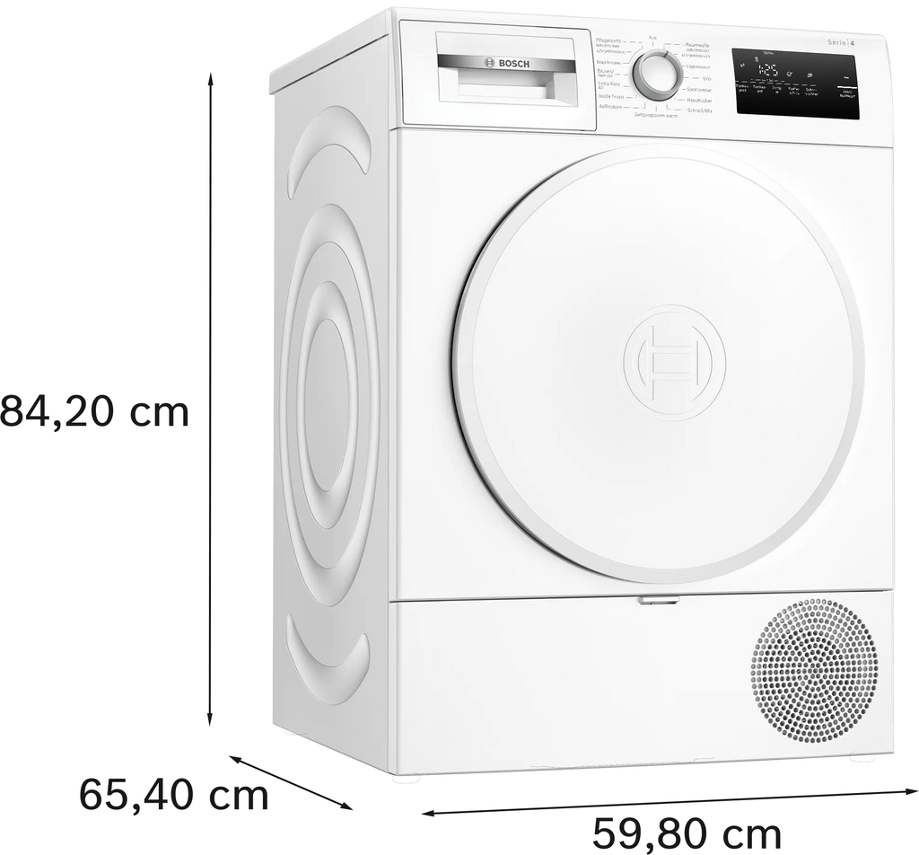Bosch Serie 4 WTH83V04 Secadora Independiente Carga frontal 8kg Blanco (3)