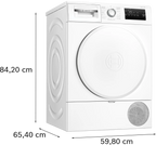 Bosch Serie 4 WTH83V04 Secadora Independiente Carga frontal 8kg Blanco (3)