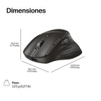 HP Ultra-Fast-Scroll Wireless Mouse 780M ratón Hogar Mano derecha Bluetooth + USB Type-C 6000 DPI (4)