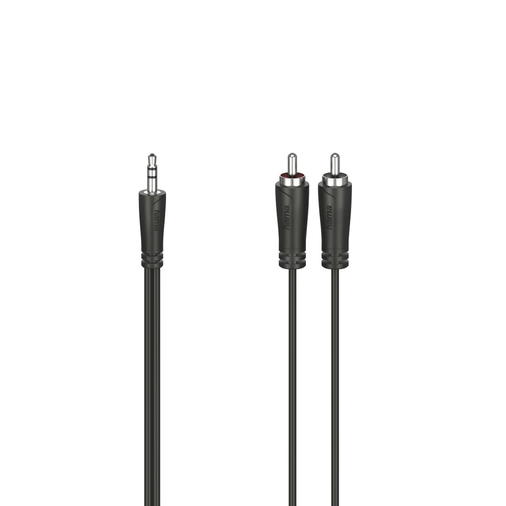 Hama 00205111 cable de audio 3 m 3,5mm 2 x RCA Negro