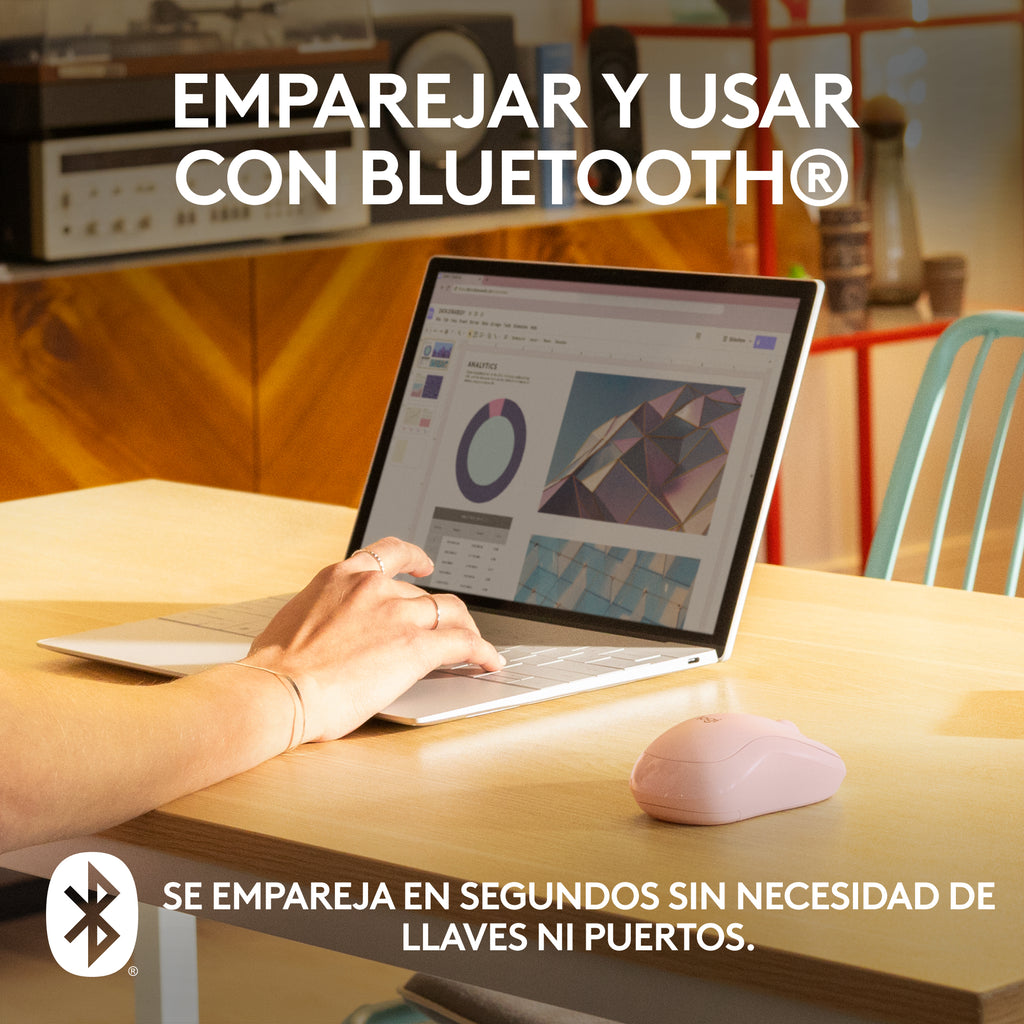 Logitech M240 Silent ratón Viajes Ambidextro RF Wireless + Bluetooth 4000 DPI (5)