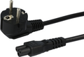 Cable alim. conector m. - C5 3m negro