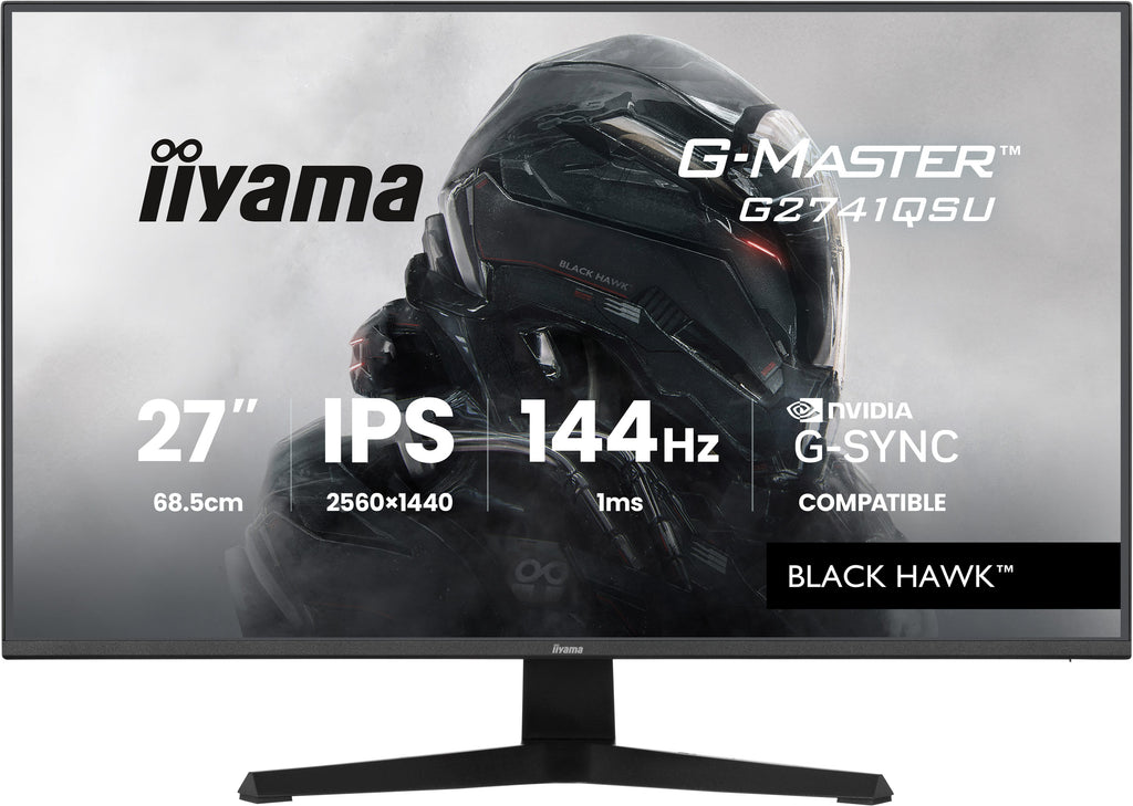 iiyama G-MASTER G2741QSU-B1 pantalla para PC 68,6 cm (27") 2560 x 1440 Pixeles 4K Ultra HD QLED Negro
