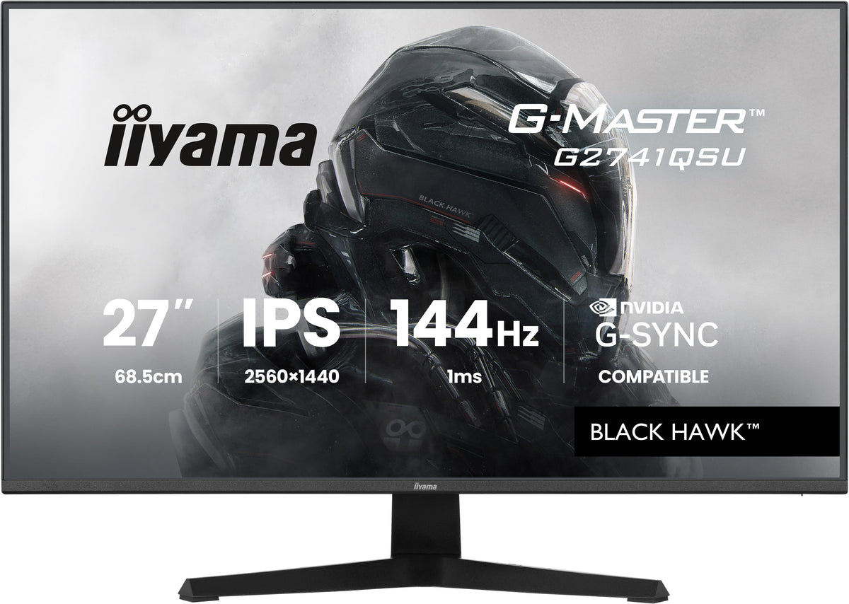 iiyama G-MASTER G2741QSU-B1 pantalla para PC 68,6 cm (27") 2560 x 1440 Pixeles 4K Ultra HD QLED Negro