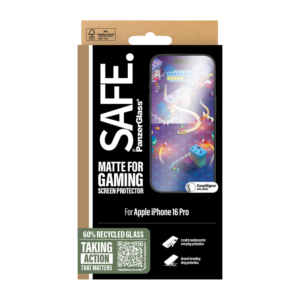 PanzerGlass SAFE. by ® Gaming Screen Protector iPhone 16 Pro
