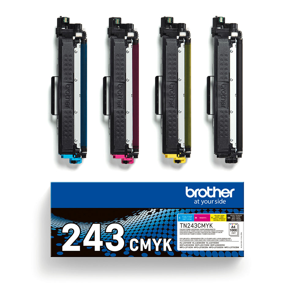 Brother TN-243CMYK cartucho de tóner 1 pieza(s) Original Negro, Cian, Magenta, Amarillo (5)