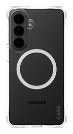 PanzerGlass CARE™ by ® Samba Case Transparent w. White Qi Samsung Galaxy S26+ funda para teléfono móvil 17 cm (6.7") Transparente