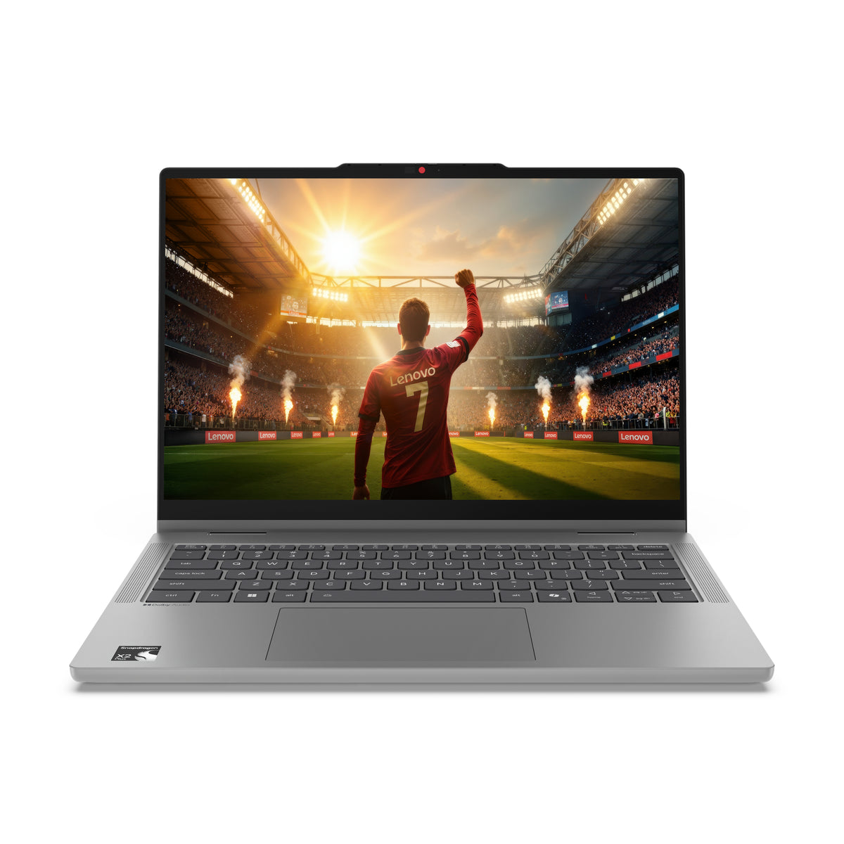 Lenovo IdeaPad 5 2-in-1 14Q8Y11 Copilot+ PC Snapdragon X2P-42-100 Híbrido (2-en-1) 35,6 cm (14") Pantalla táctil WUXGA 16 GB LPDDR5x-SDRAM 512 GB SSD Wi-Fi 7 (802.11be) Windows 11 Home Gris Alemán (2)