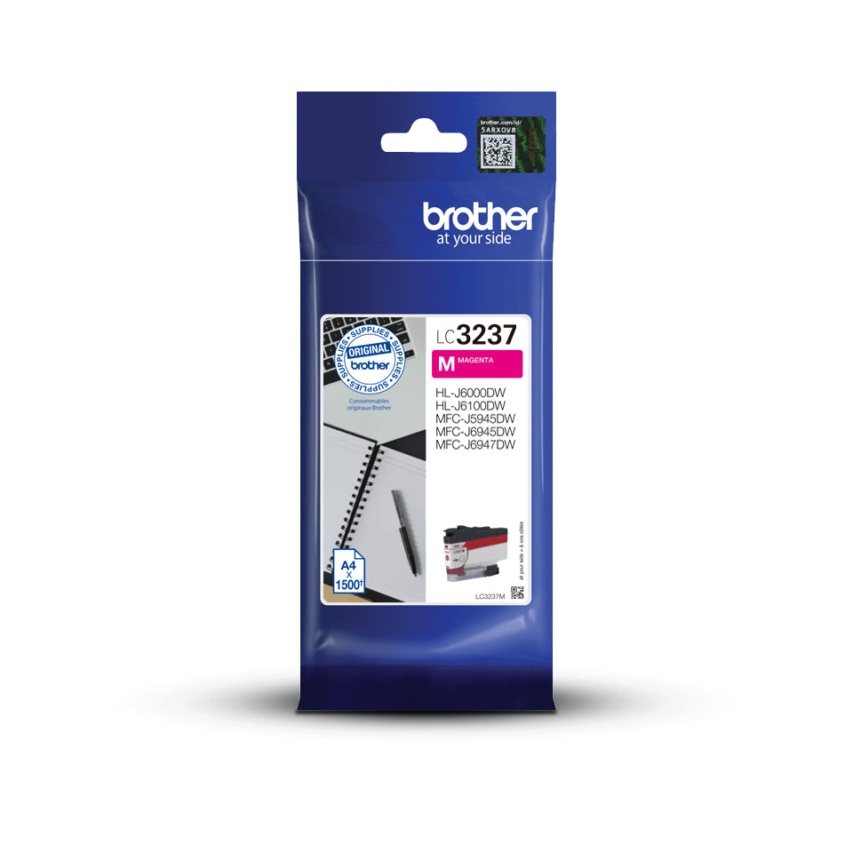 Brother LC3237M cartucho de tinta 1 pieza(s) Original Rendimiento estándar Magenta (2)