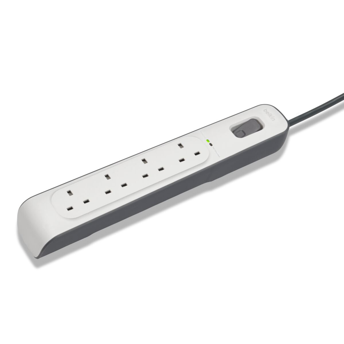 Belkin BSV400AF2M surge protector White 4 AC outlet[s] 2 m (BELKIN 4 OUTLET SURGE STRIP - - 2M)