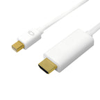 LogiLink CV0125 adaptador de cable de vídeo 5 m Mini DisplayPort HDMI tipo A (Estándar) Blanco (2)