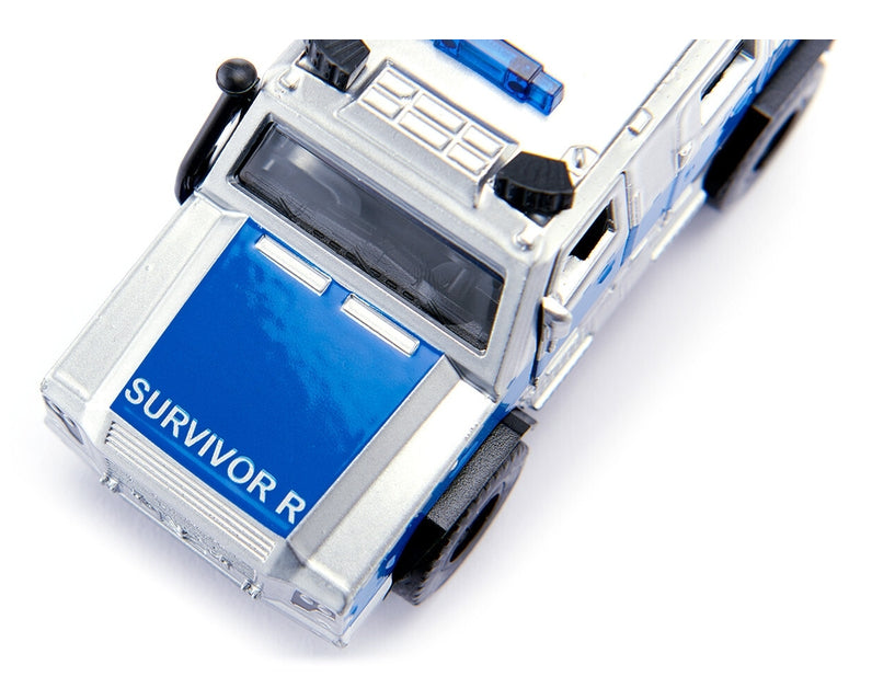 Siku Rheinmetall MAN Survivor R Modelo a escala de furgón policial Previamente
