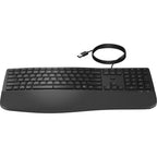 HP 485 Comfort Wired Keyboard teclado Oficina USB Negro (6)