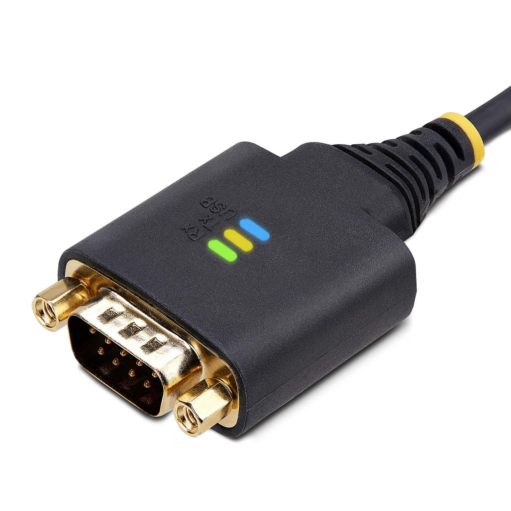 StarTech.com 1P6FFC-USB-SERIAL cable de serie Negro USB tipo A DB-9