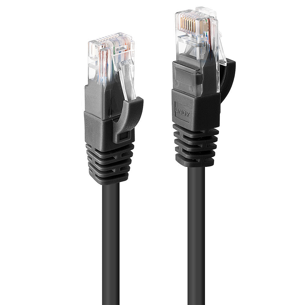 Lindy 48078 cable de red Negro 2 m Cat6 U/UTP (UTP) Alrededor (2)