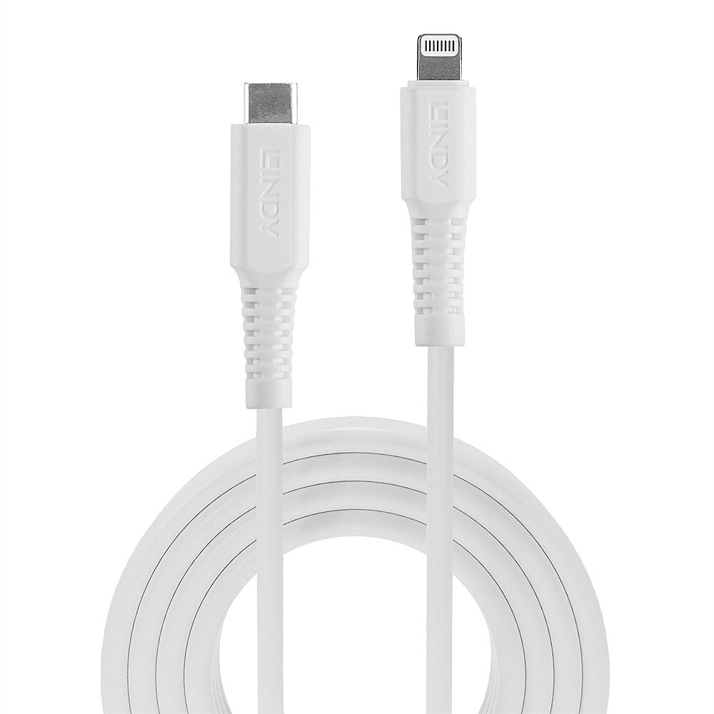 Lindy 31315 cable de conector Lightning 0,5 m Blanco (3)
