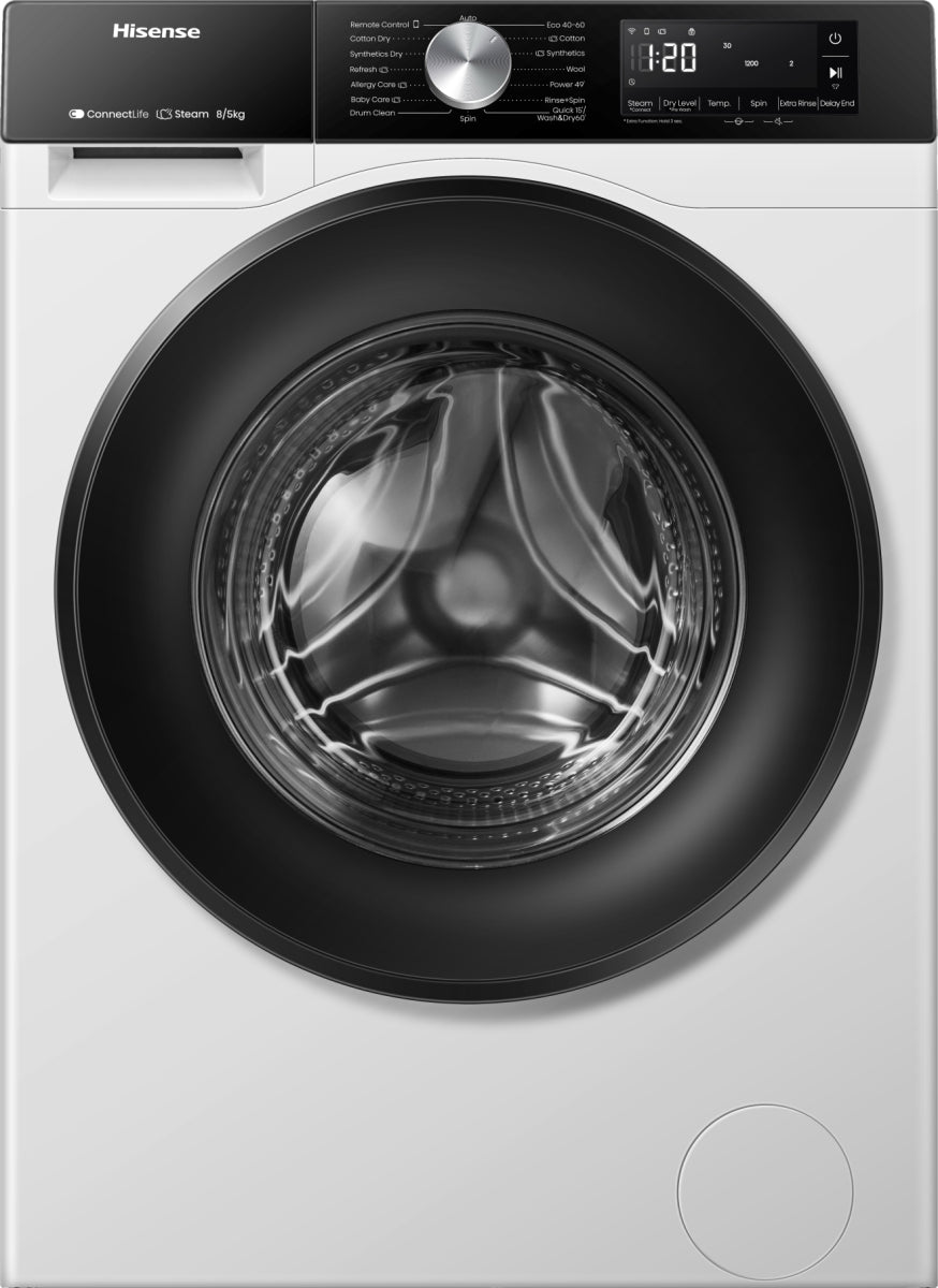 Hisense WD3S8043BW3 lavadora-secadora Independiente Carga frontal Blanco