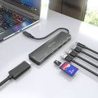 AISENS ASUC-7P026-GR base para portátil y replicador de puertos Alámbrico USB 3.2 Gen 1 (3.1 Gen 1) Type-C (7)