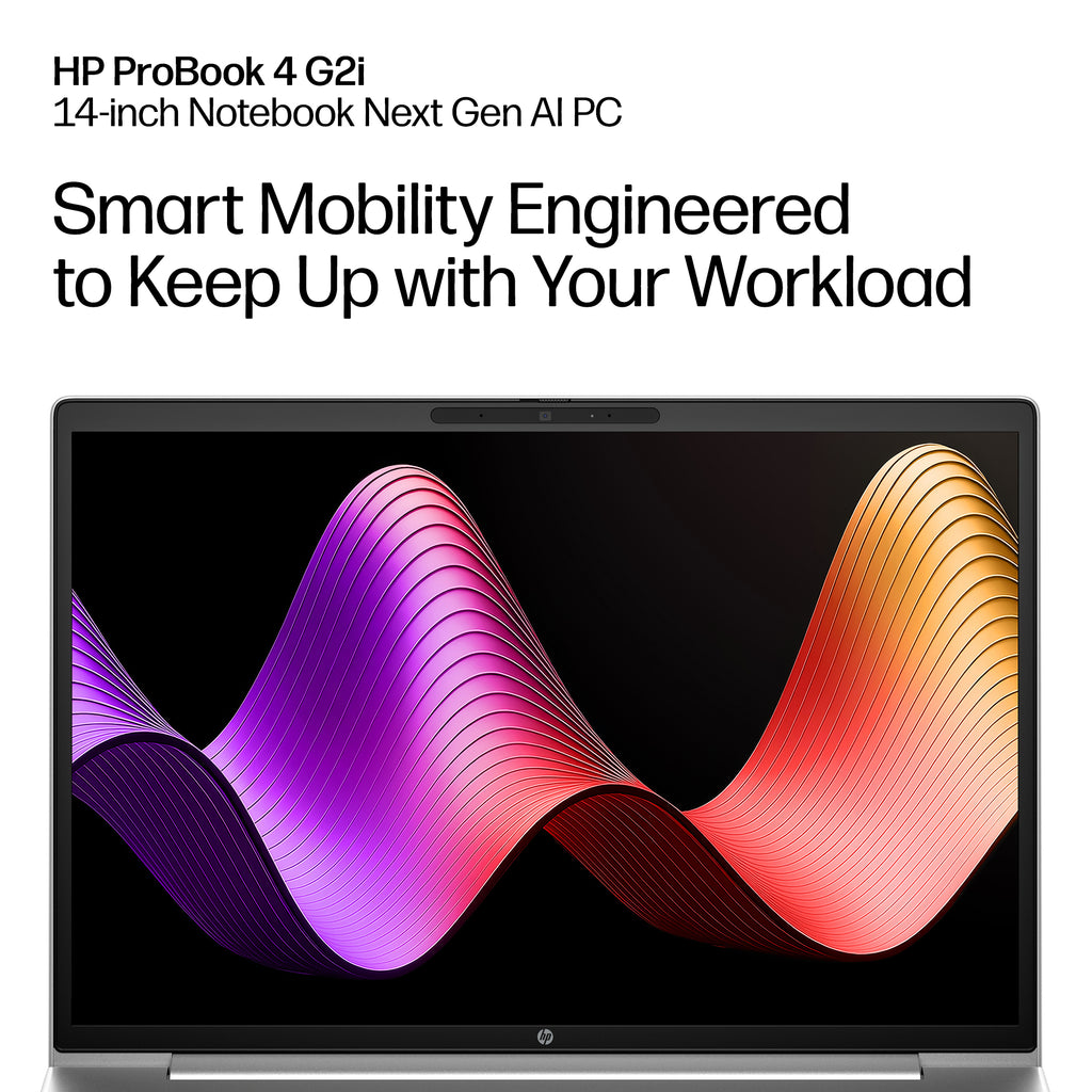 HP ProBook 4 G2i 14 inch Notebook Next Gen AI PC Wolf Pro Security Edition Copilot+ PC Intel Core Ultra 7 Laptop 35.6 cm (14") WUXGA 16 GB DDR5-SDRAM 512 GB SSD Wi-Fi 7 (802.11be) Windows 11 Pro Silver (8)