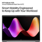 HP ProBook 4 G2i 14 inch Notebook Next Gen AI PC Wolf Pro Security Edition Copilot+ PC Intel Core Ultra 7 Laptop 35.6 cm (14") WUXGA 16 GB DDR5-SDRAM 512 GB SSD Wi-Fi 7 (802.11be) Windows 11 Pro Silver (8)