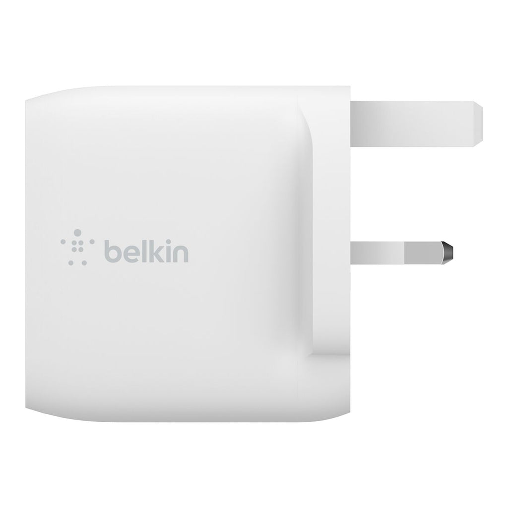 Belkin WCB002MYWH mobile device charger Universal White AC Indoor (DUAL USB-A WALL CHARGER/ 12W X2 - WHITE)