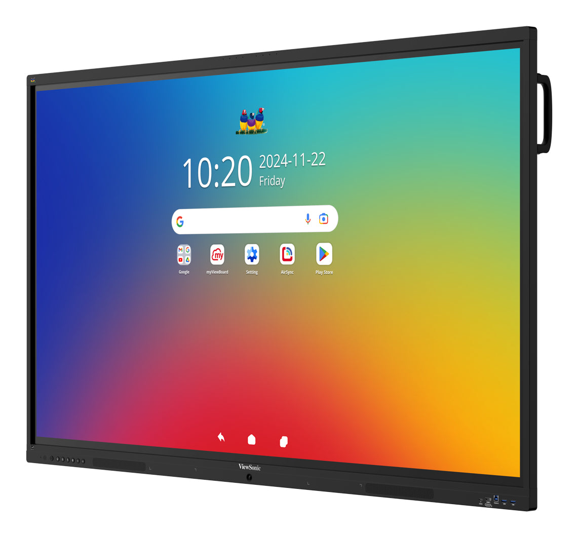 Viewsonic IFP 75IN 4K ANDROID 16 EDLA 64 pizarra blanca interactiva 190,5 cm (75") 3840 x 2160 Pixeles Pantalla táctil (4)